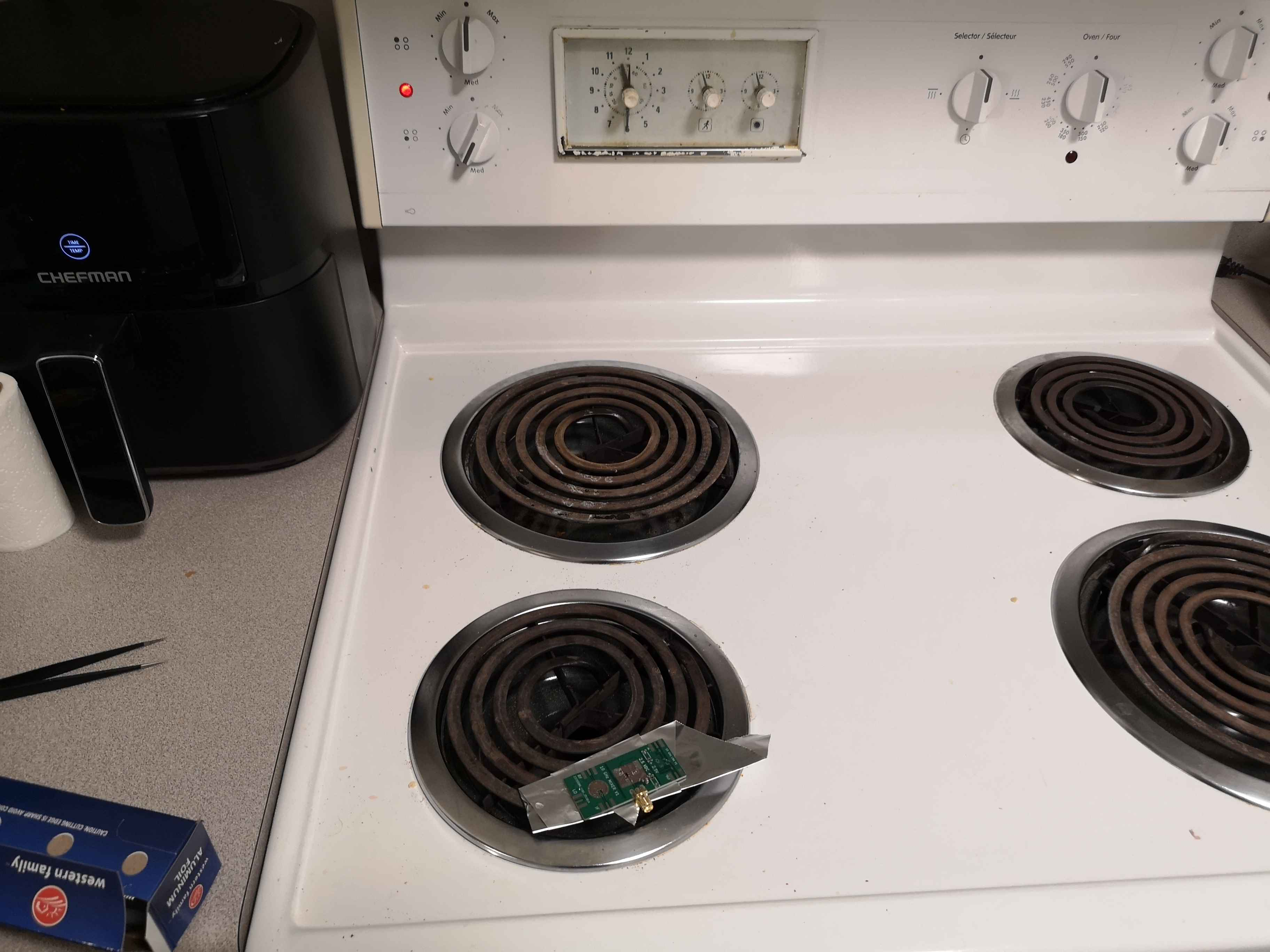 cooking pcbs on the stove