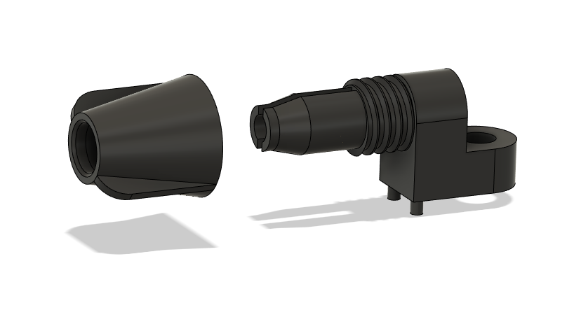 CAD model of the sensor housing
