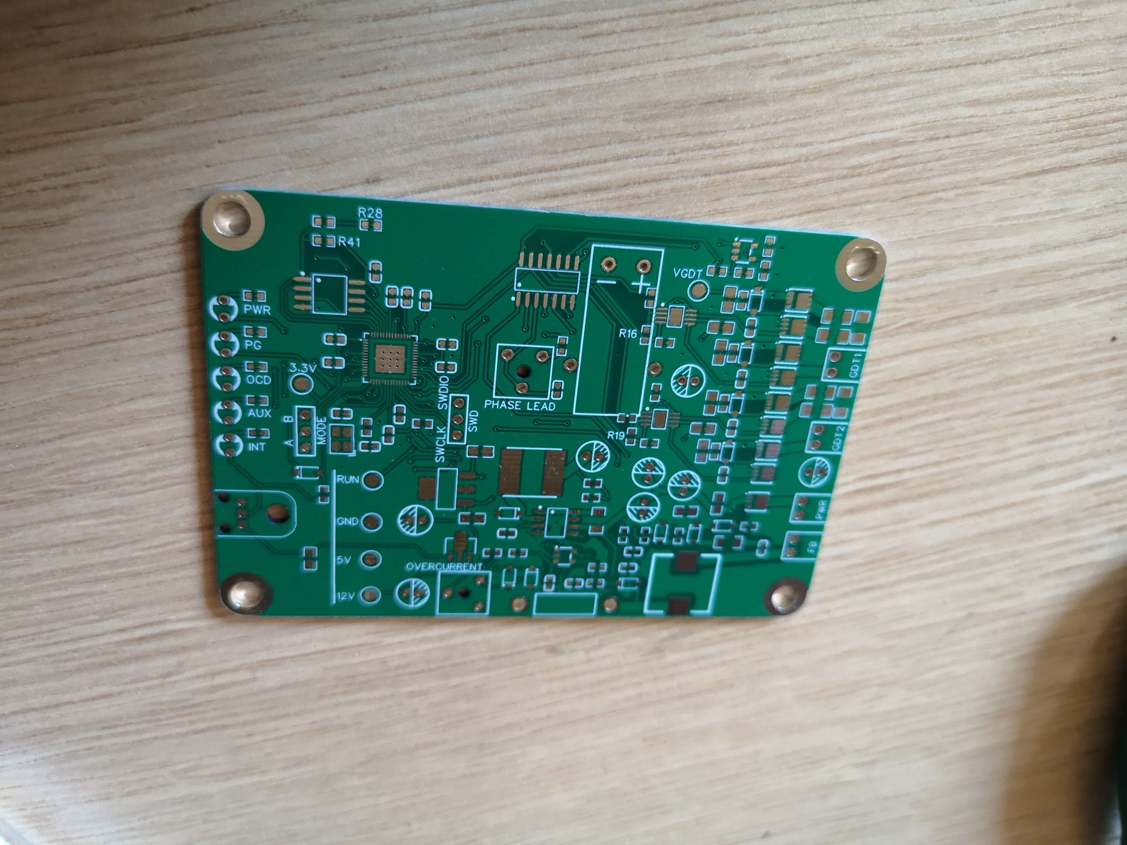 unpopulated circuit board of tesla coil driver