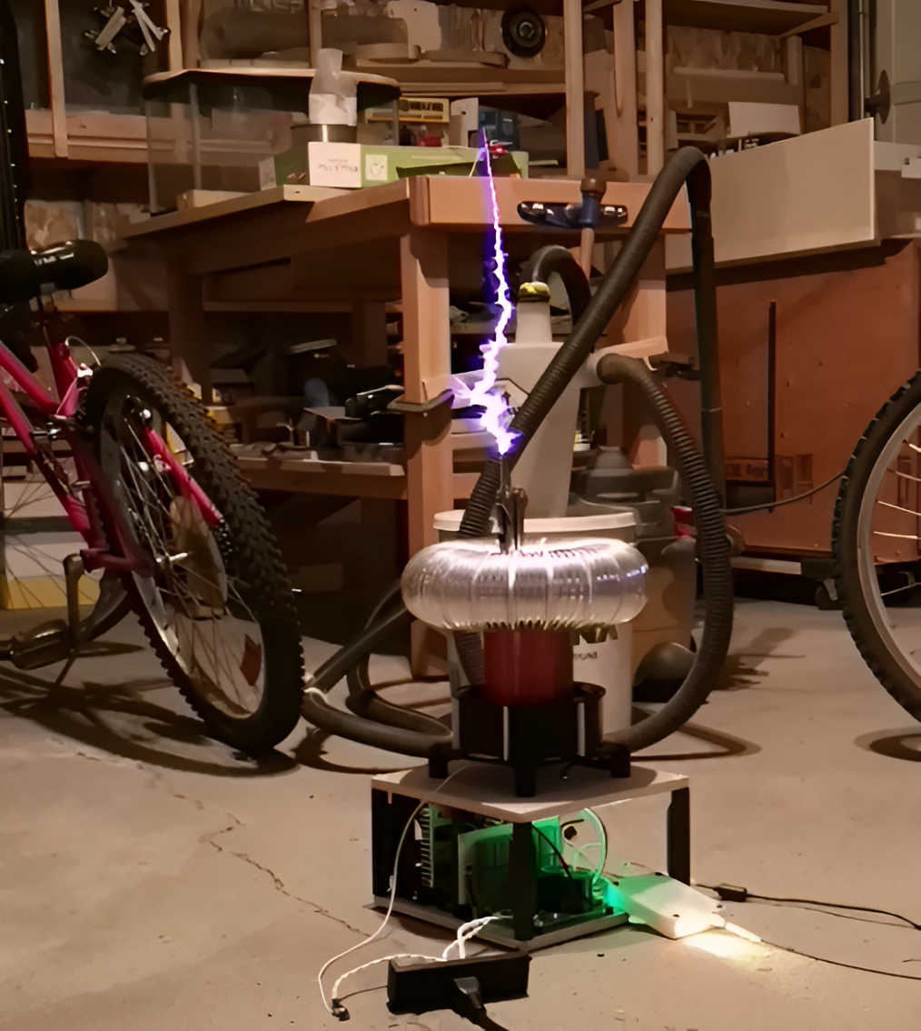 tesla coil with sparks
